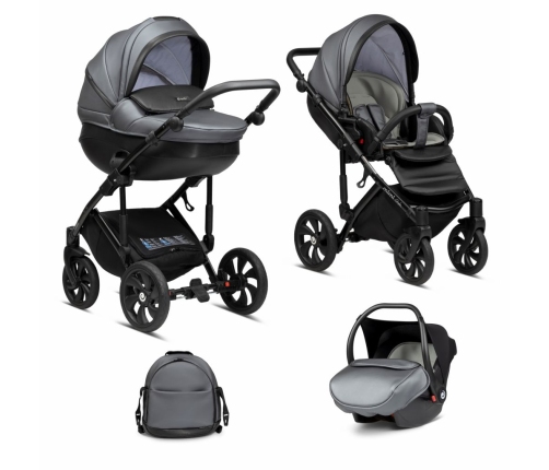 TUTIS MIMI Style Luxury 290 Antracyte Stroller 3in1