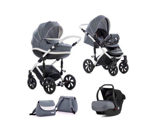 TUTIS MIMI Style 329 Dark Grey Bērnu ratiņi 3in1