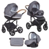 TUTIS MIMI Style 332 Gray Rhombus Baby Stroller 3in1