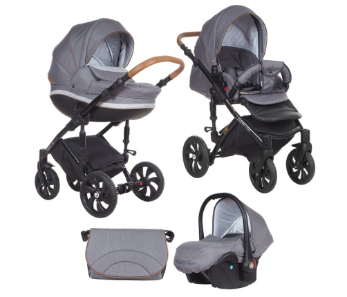 TUTIS MIMI Style 332 Grey Rhombus Детская коляска 3in1