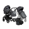 Tutis MIO leather Dark gray 021 Baby stroller 3 in 1