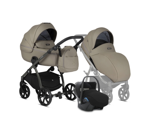 Tutis Uno 3 Plus Etno Earth 642 Eco Leather 3 in 1 Stroller