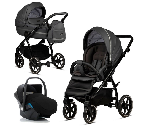 Tutis Uno 3 Plus Licorice 166 Eco Leather 3 in 1 Stroller