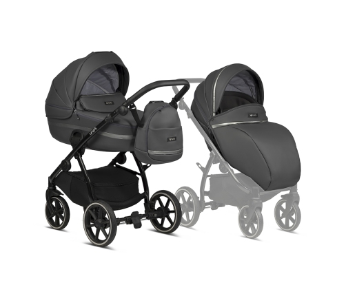 Tutis Uno 3 Plus Licorice 166 Eco Leather 3 in 1 Stroller