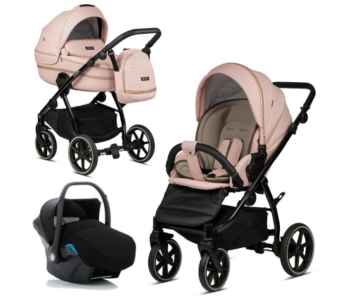 Tutis Uno 3 Plus Peach 197 Eco Leather 3 in 1 Stroller