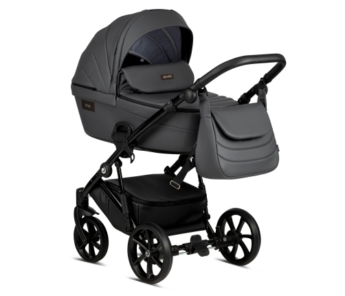 Tutis Viva 4 Shadow Gray 087 Eco Leather 3 in 1 stroller