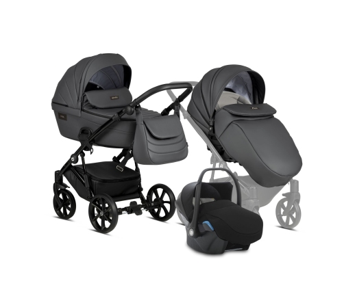 Tutis Viva 4 Shadow Gray 087 Eco Leather 3 in 1 stroller