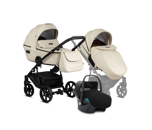 Tutis Viva 4 Vanilla 086 Eco Leather 3 in 1 stroller