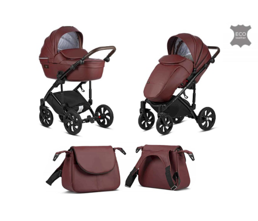 TUTIS Viva Life Leather Edition Garnet 089 Stroller 2in1