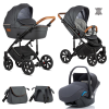 TUTIS Viva Life Leather Edition Shadow gray 087 Stroller 3in1