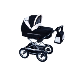 Baby Fashion Fanari 103 Cochecito 2 en 1 blanco y negro