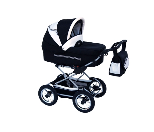 Baby Fashion Fanari 103 Black and white 2 in 1 stroller