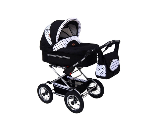 Silla de paseo 2 en 1 Baby Fashion Fanari 119 Puntos negros