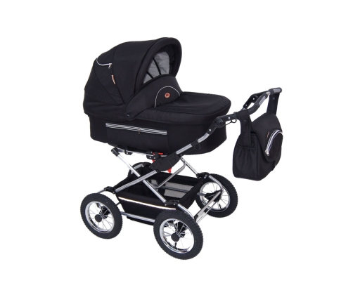 Baby Fashion Fanari 123 Black Bērnu rati 2in1