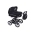 Baby Fashion Fanari 123 Negro Silla de paseo 3 en 1