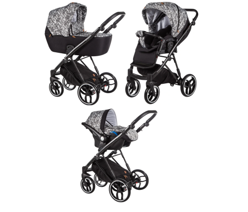 Baby Merc La Rosa LRL/LN04/B Детская коляска 3 в 1