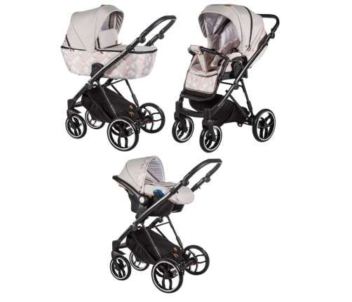 Baby Merc La Rosa LRL/LN11/B Детская коляска 3 в 1