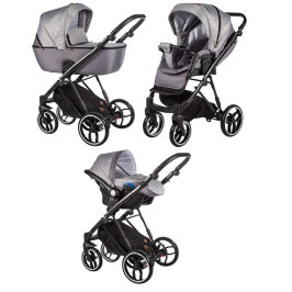 Baby Merc La Rosa LRL/LN12/B Детская коляска 3 в 1