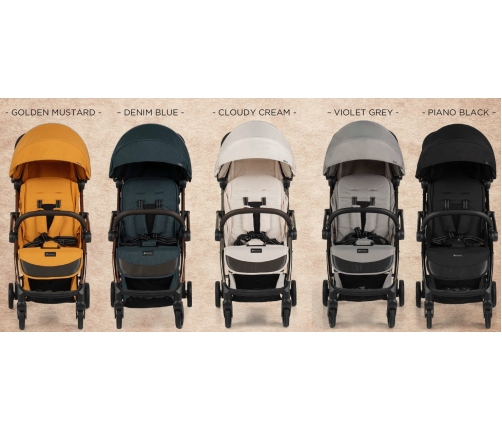 Cochecito Leclerc Baby Influencer AIR 2023 Dorado Mostaza