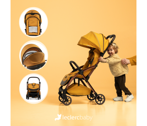 Cochecito Leclerc Baby Influencer AIR 2023 Dorado Mostaza