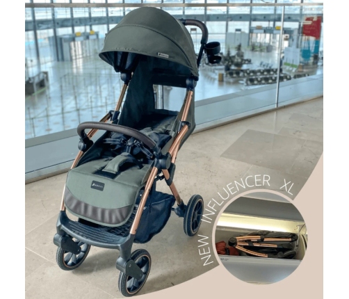 Leclerc Baby Influencer XL Army Green Pastaigu rati