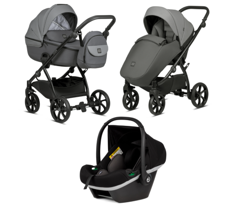 Tutis Uno 5 Plus Earth Gray 022 3 in 1 baby stroller