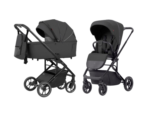 Carrello Alfa 2024 2in1 Graphite Grey Bērnu Ratiņi