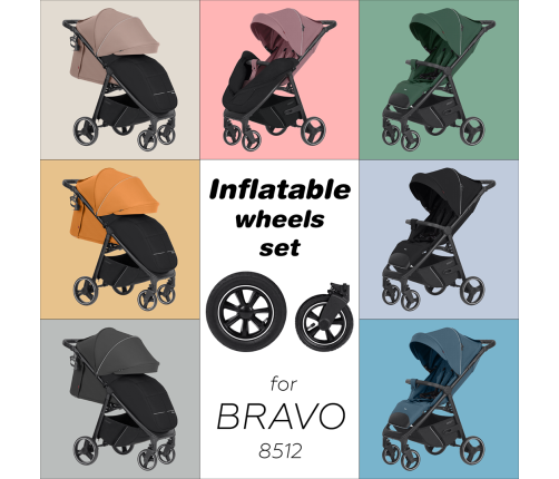 CARRELLO Bravo 2024 CRL-8512 Set of inflatable wheels CARRELLO Bravo 2024 CRL-8512 Set of inflatable wheels