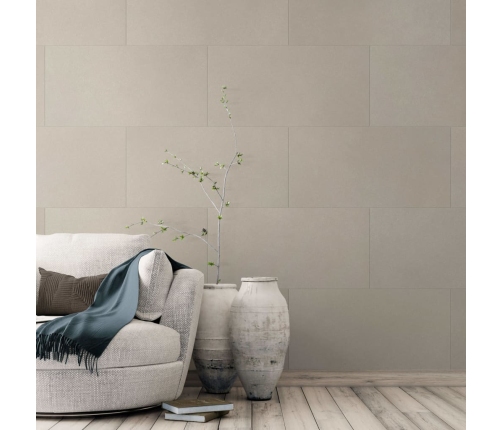 Grosfillex Baldosa de pared Gx Wall+ 11 uds piedra beige claro 30x60cm