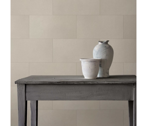 Grosfillex Baldosa de pared Gx Wall+ 11 uds piedra beige claro 30x60cm