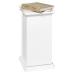 FMD Mesita decorativa con puerta blanco 57,4 cm