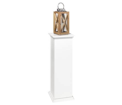 FMD Mesita decorativa con puerta blanco 88,5 cm