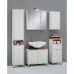 FMD Armario de baño con espejo blanco 70x19x67,6 cm