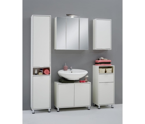 FMD Armario para lavabo blanco 70x32,9x49,5 cm