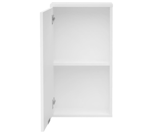 FMD Armario de pared para baño blanco 36,8x17,1x67,3 cm