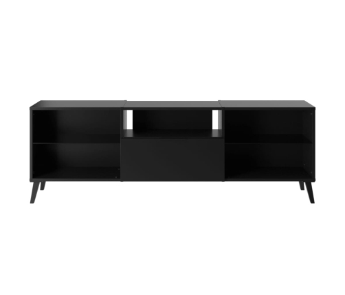 FMD Mueble para TV negro 153,5x31,7x52 cm