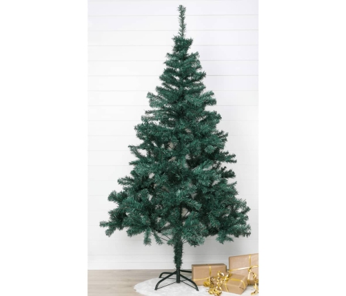 HI Árbol de Navidad con soporte de metal verde 180 cm