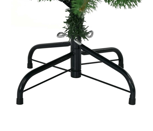 HI Árbol de Navidad con soporte de metal verde 180 cm