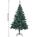 HI Árbol de Navidad con soporte de metal verde 180 cm