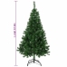 HI Árbol de Navidad con soporte de metal verde 150 cm