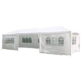 HI Carpa para fiestas con paredes laterales blanco 3x9 m