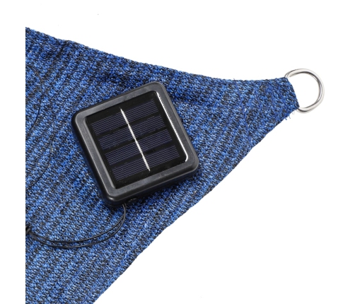 HI Toldo solar con 100 LED azul claro 2x3 m