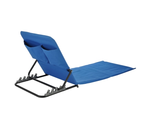 HI Esterilla silla plegable de playa PVC azul