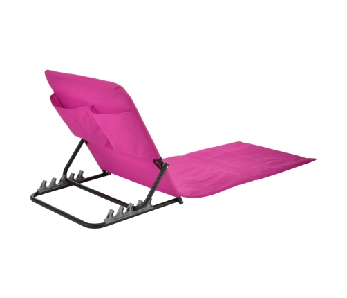 HI Esterilla silla plegable de playa PVC rosa