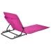 HI Esterilla silla plegable de playa PVC rosa