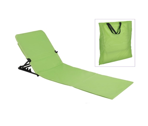 HI Esterilla silla plegable de playa PVC verde