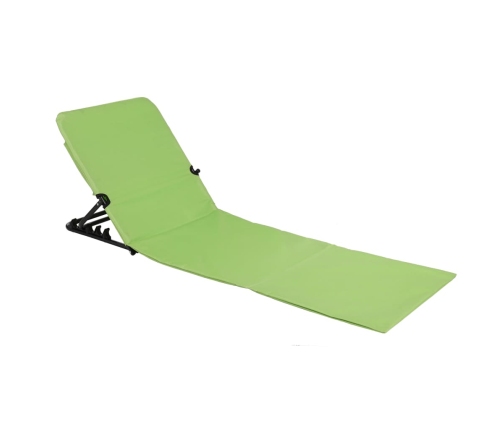 HI Esterilla silla plegable de playa PVC verde