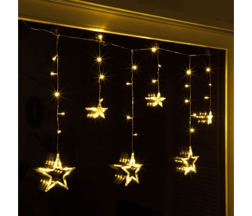 HI Cotina de luces estrellas Fairy con 63 LEDs