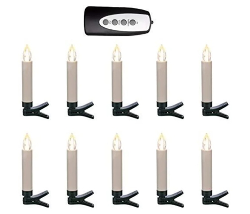 Hi Mini velas luces LED con mando a distancia 10 unidades