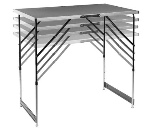 HI Mesa plegable de aluminio 100x60x94 cm